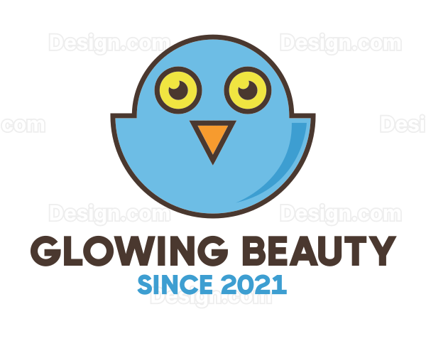 Baby Owl Bird Logo
