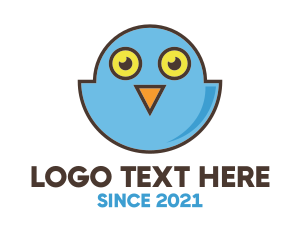 Baby Owl Bird logo