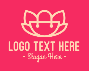 Handbag - Flower Lotus Handbag logo design