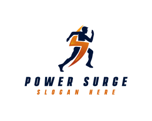 Lightning Sprinting Man logo