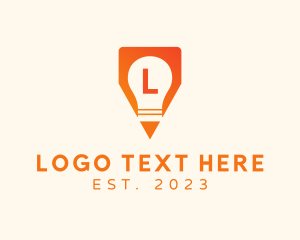 Idea Bulb Pencil Creative  logo