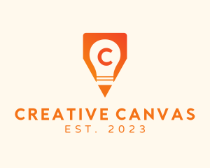 Idea Bulb Pencil Creative  logo design