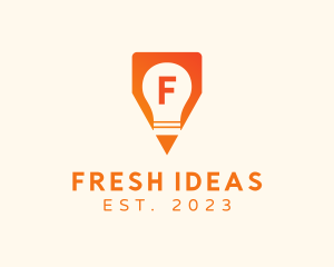 Idea Bulb Pencil Creative  logo design