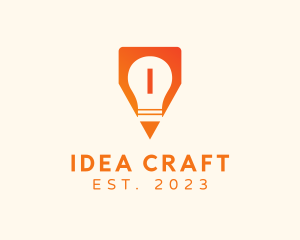 Idea Bulb Pencil Creative  logo design