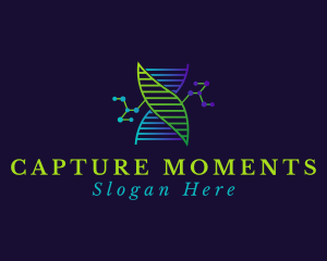 Biotech DNA Molecule Logo