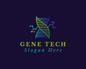 Biotech DNA Molecule logo