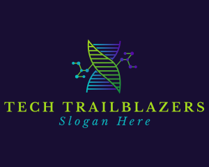 Biotech DNA Molecule logo