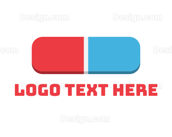 3D Eraser Bar Logo