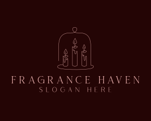 Decor Scented Candle logo design