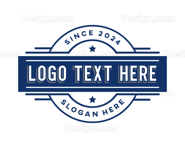 Retro Industrial Construction Logo