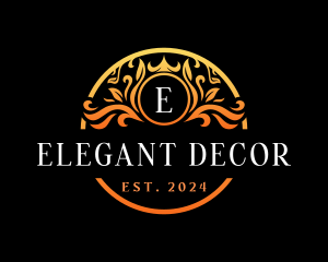 Elegant  Decorative Badge logo design