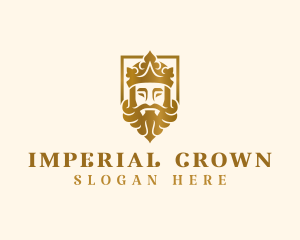 Luxury King Crown logo design