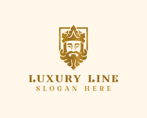 Luxury King Crown logo design