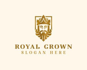 Luxury King Crown logo design