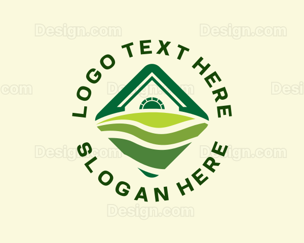 Lawn Garden Landscaping Logo