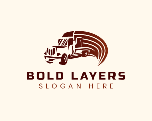 Logistics Cargo Truck logo design