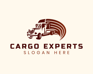 Logistics Cargo Truck logo