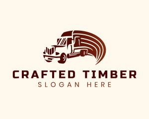 Logistics Cargo Truck logo design