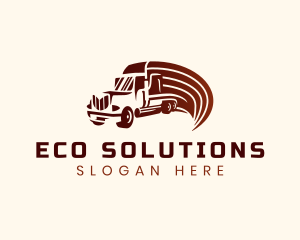 Logistics Cargo Truck logo design