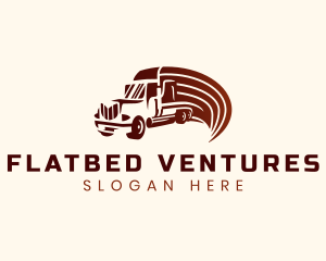 Logistics Cargo Truck logo design