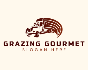 Logistics Cargo Truck logo design