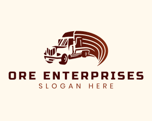 Logistics Cargo Truck logo design