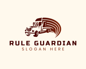 Logistics Cargo Truck logo design