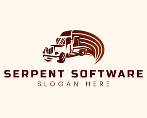 Logistics Cargo Truck logo design