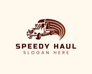 Logistics Cargo Truck logo
