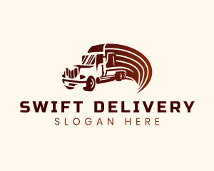 Logistics Cargo Truck logo design