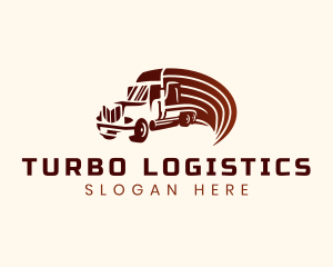 Logistics Cargo Truck logo design