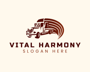 Logistics Cargo Truck logo design