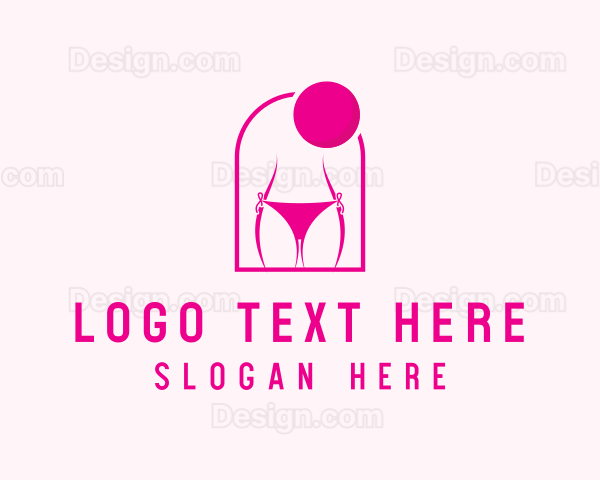 Feminine Beachwear Boutique Logo