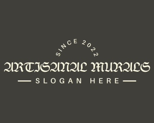 Gothic Tattoo Wordmark logo design