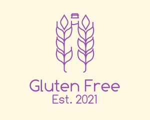 Purple Wheat Beer  logo design