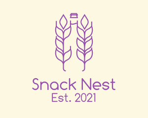 Purple Wheat Beer  logo design