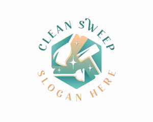 Housekeeping Cleaning Tools  logo design