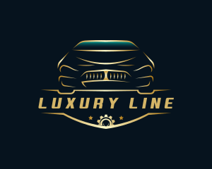 Luxury Car Mechanic Garage logo design