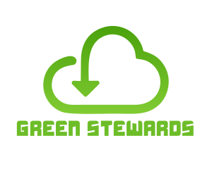 Green Arrow Cloud  logo design