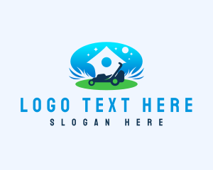 Lawn Mower Landscaping logo