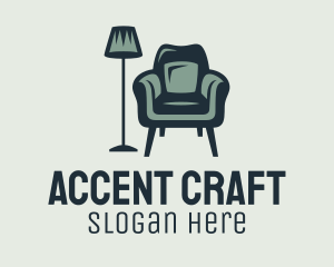 Green Lamp Armchair logo design