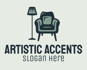 Green Lamp Armchair logo design