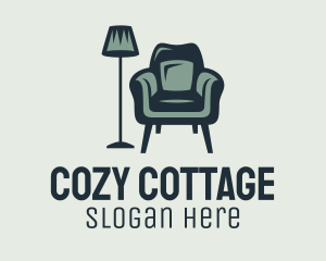 Green Lamp Armchair logo design