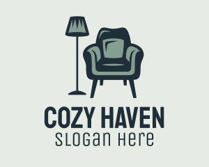 Green Lamp Armchair logo design