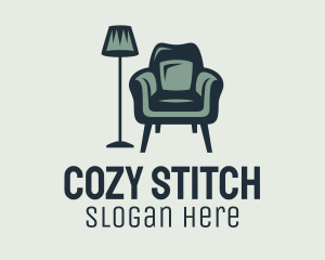 Green Lamp Armchair logo design