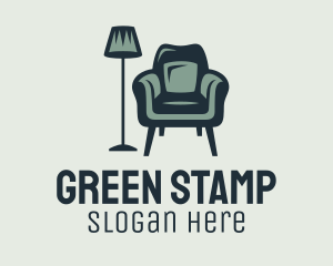 Green Lamp Armchair logo design