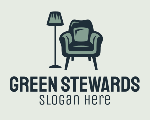 Green Lamp Armchair logo design