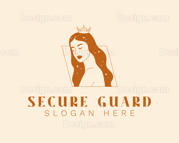 Beauty Pageant Woman Logo