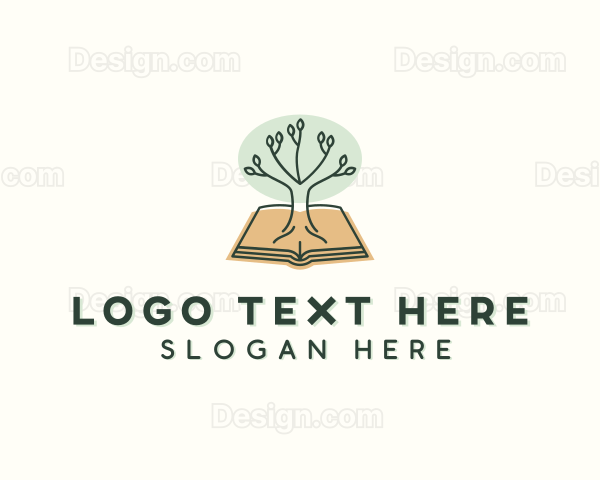 Forest Tree Book Logo