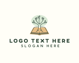 Forest Tree Book  Logo